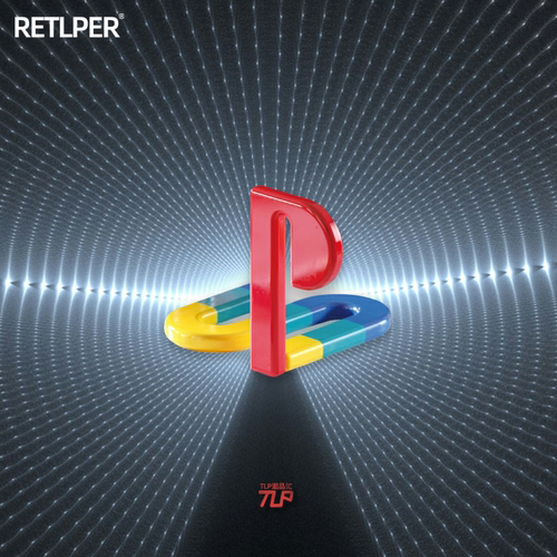 TLP镂空车贴复古PS游戏标志立