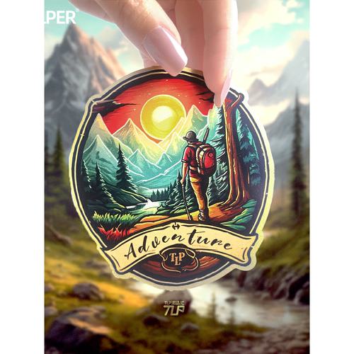 贴纸TLP反光车贴原创冒险户外野