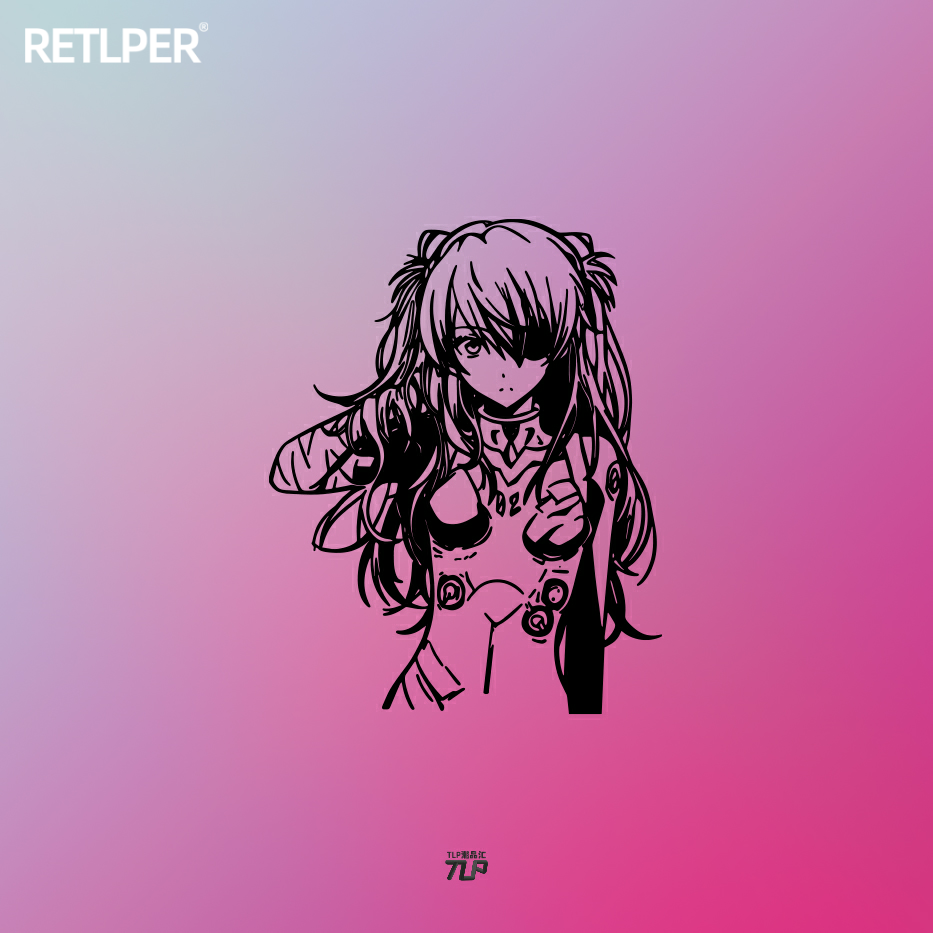 TLP镂空车贴EVA新世纪福音NEON