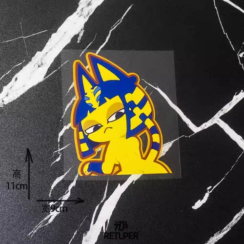 tlp反光车贴ankha艳后贴纸