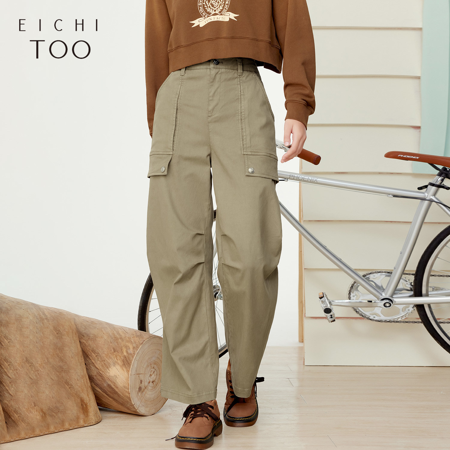 爱居兔春季柔软舒适莱赛尔面料工装风时尚牛仔裤阔腿裤,女装/女士精品,牛仔裤,淘宝优惠券,粉丝福利购,淘宝优惠卷