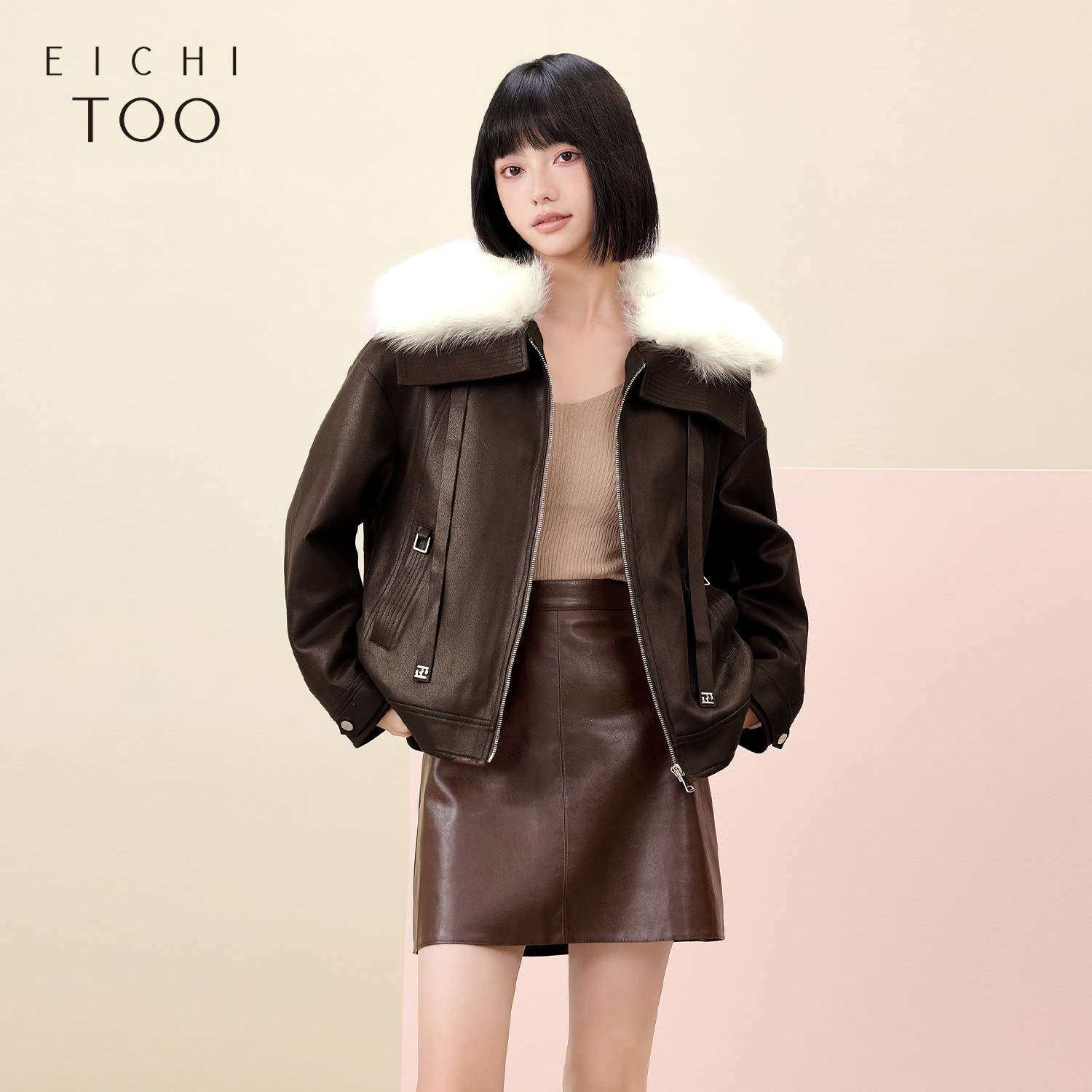 设计感 狐狸毛皮