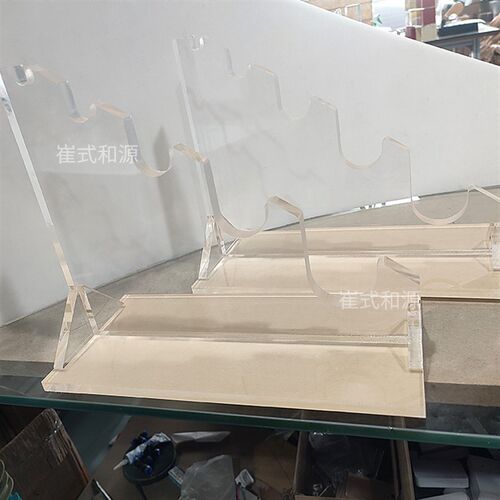 金属合金圆棒圆筒展会陈列塑料橡胶F圆柱长条管状棍棒透明展示架