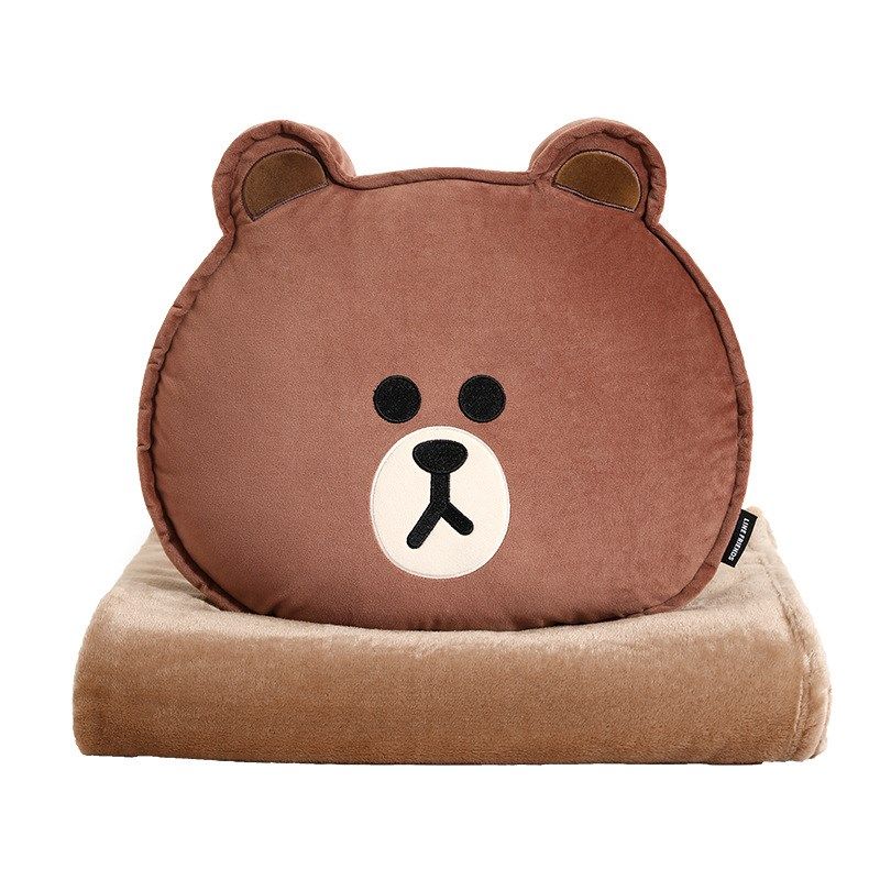 布朗熊汽车用抱枕被子两用冬天加厚毯子午睡公室二Y合一靠枕靠垫,汽车用品/电子/清洗/改装,抱枕,淘宝优惠券,粉丝福利购,淘宝优惠卷