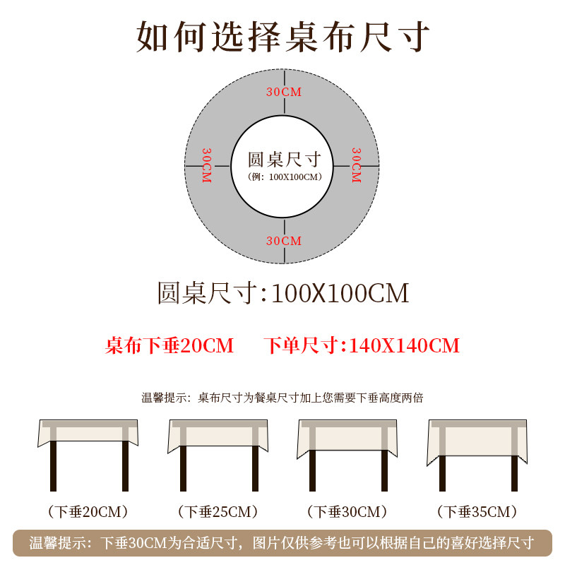 圆桌布复古美式jpvc圆形餐桌免洗防油防水家用轻奢高级感茶几桌布,居家布艺,桌布,淘宝优惠券,粉丝福利购,淘宝优惠卷