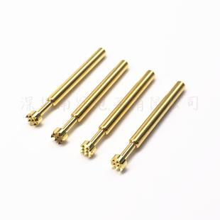 测试探针 镀金 UB189 36.5mm弹簧顶针 4.0mm九爪梅花 3.2mm