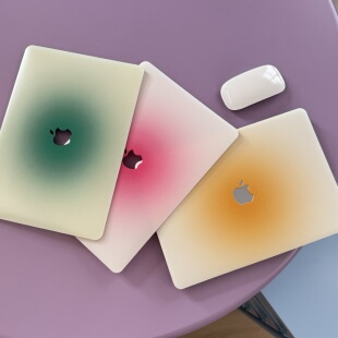LC原创弥散光三色macbook笔记本电脑保护壳华为matebook电脑保护套苹果MacBookPro壳子微软电脑保护壳