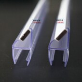 90度180度淋浴房p挡水条浴室一字型玻璃门防水密封强磁磁吸条挡风