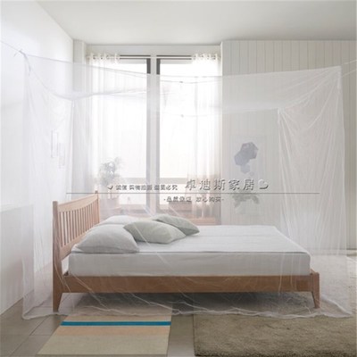 2021b新款无门方形顶蚊帐家用拼接炕床宿舍简约免支架安装老式四