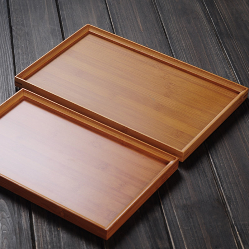 竹子平板托盘家用竹制茶盘小号茶台竹茶盘托M盘长方形茶托盘干泡,餐饮具,茶盘,淘宝优惠券,粉丝福利购,淘宝优惠卷