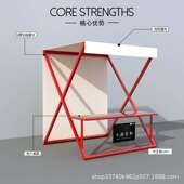 网红夜市活动摆摊桌促销 棚架集市摊位展示架户外铁艺可移动摊位架