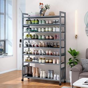 鞋架家用简易门口宿舍收纳防尘室内移动鞋柜楠竹鞋架子一件起批