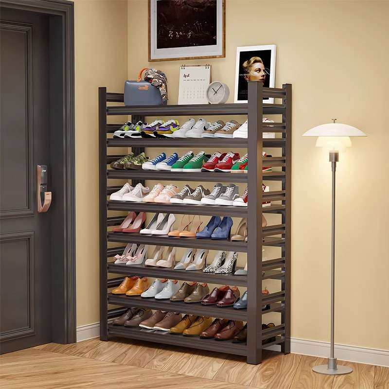 家用钢制鞋架子小窄门口多层简易铁艺置物架宿舍玄关入户小型鞋柜,商业/办公家具,仓储货架,淘宝优惠券,粉丝福利购,淘宝优惠卷