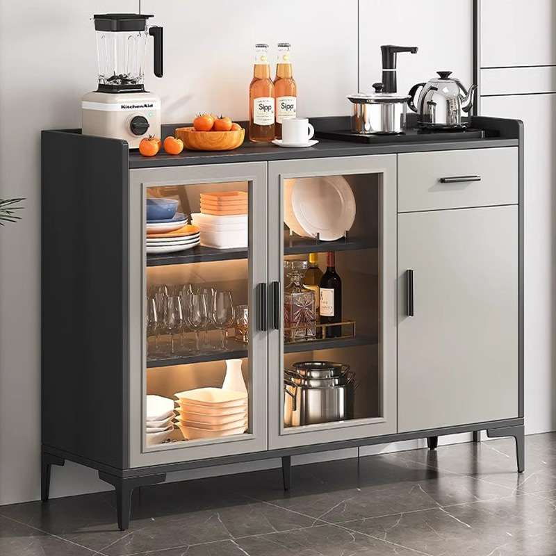 餐边柜现代简约轻奢靠墙大容量收纳储物柜餐厅酒柜办公室茶水柜子