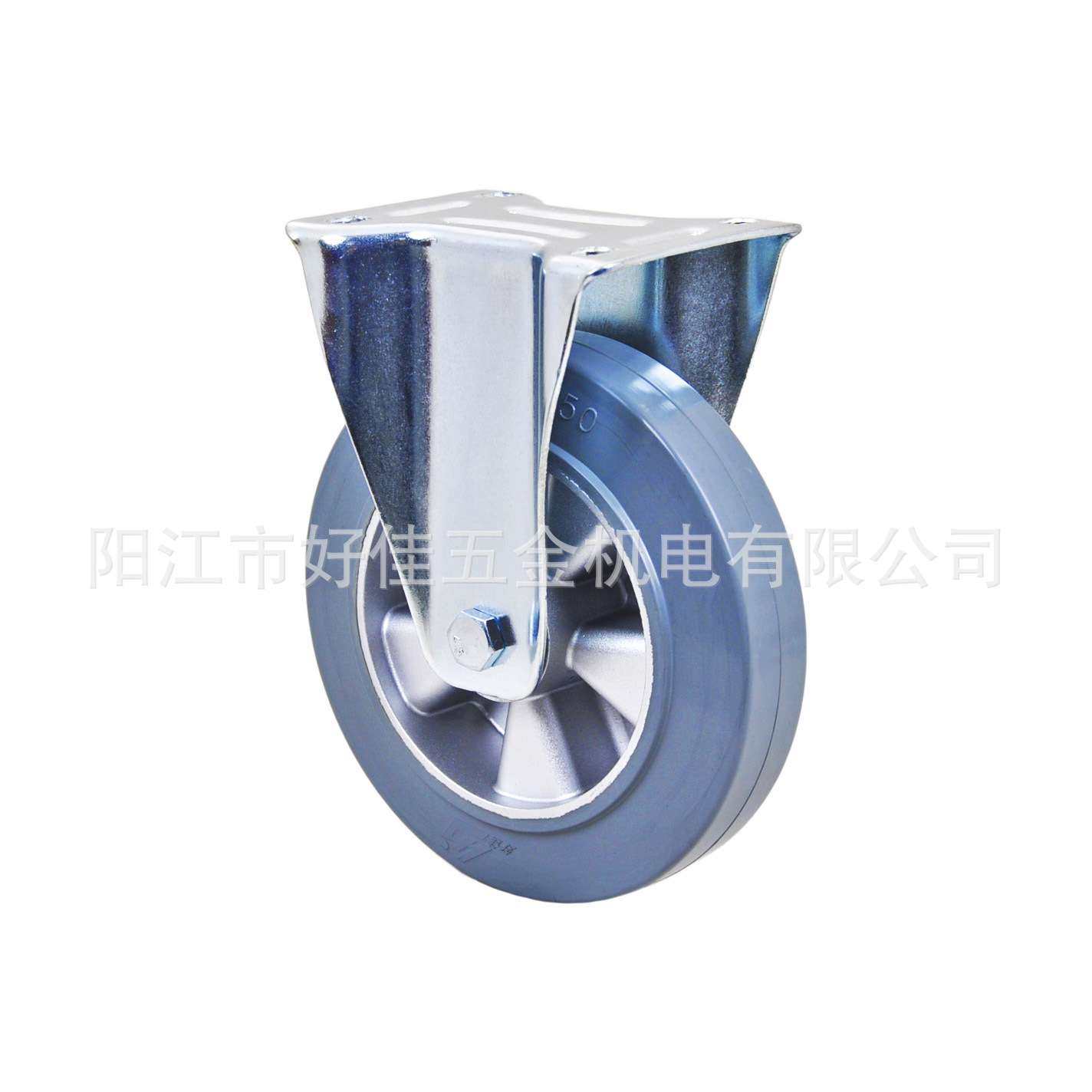 源头工厂产品 200X50mm 好佳牌欧款静音铝芯灰色弹力橡胶定向脚轮,基础建材,脚轮/万向轮,淘宝优惠券,粉丝福利购,淘宝优惠卷