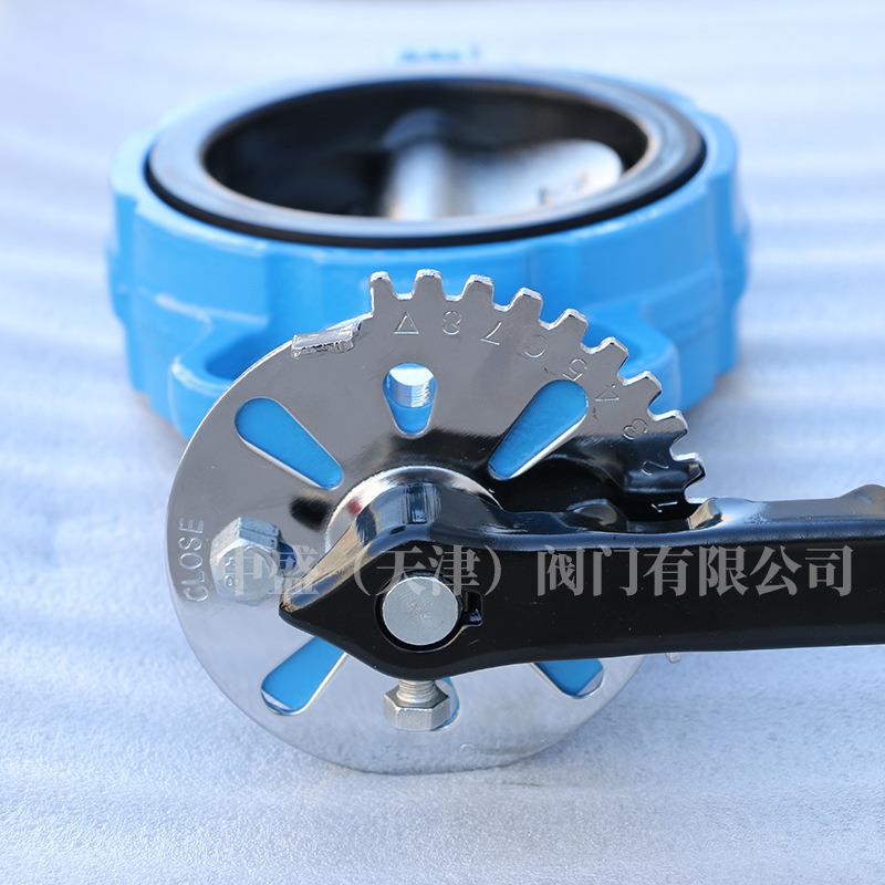 厂家直供D71X-16Q手柄对夹式蝶阀dn300手动蝶阀多标体现货