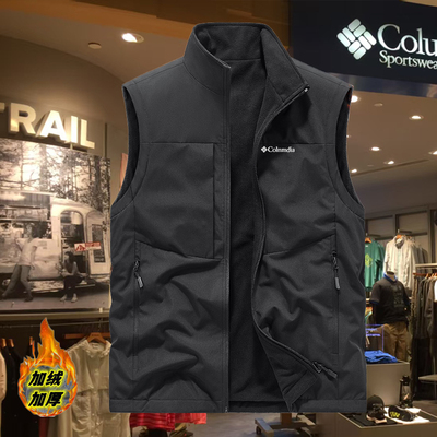 哥伦薄款马甲男多口袋坎肩外套