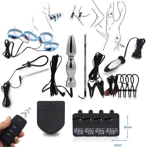 Wireless Remote Electric Shock Anal Vagina Plug Urethra Stim