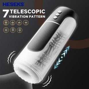 HESEKS Thrusting Vibrating Waterproof Male Masturbator Sex T