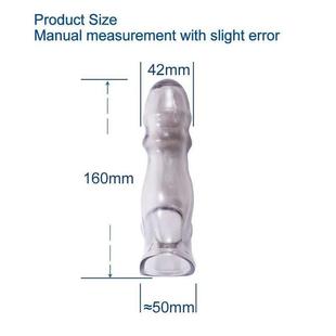 Reusable Penis Sleeves Dick Extender Enlargement Anal Plug S