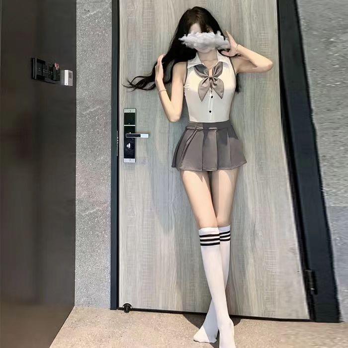 网红学院风性感学妹jk超短裙纯欲水手服学生制服睡衣甜美可爱套装