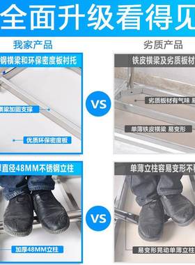 304特厚锈钢桌子工作台44514商不用房厨操台切菜打荷台打包案作板