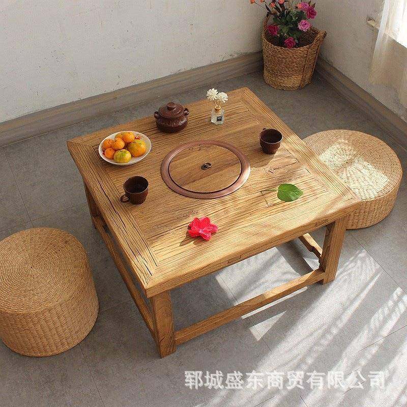 老炉榆夏家木用茶台日正方形榆木冰茶桌户外庭院围GUS煮茶桌烧烤,商业/办公家具,茶台/茶桌,淘宝优惠券,粉丝福利购,淘宝优惠卷