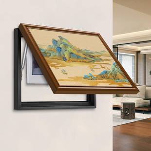 葫芦2025新款表箱挂画面花鸟湖南-LM9电配电箱遮挡装饰式画新中电