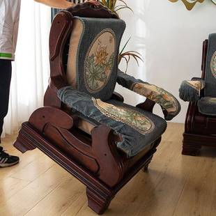 实木质体沙发垫带靠背连坐加厚CDC中防式四季滑春秋椅海绵垫