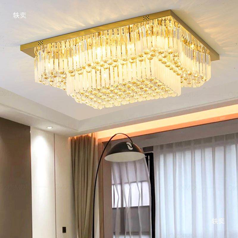 厅包708安装轻2025客厅灯长方形奢吸顶大气会酒店工程别墅宴欧式