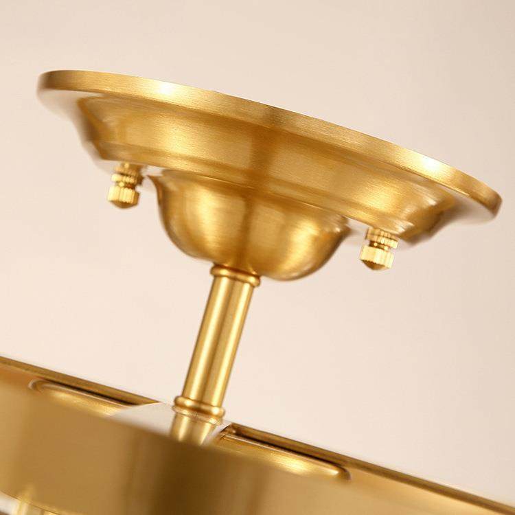 现卧代简无品牌/约全铜室吸顶灯客厅餐厅吸灯顶灯美式圆形水晶阳