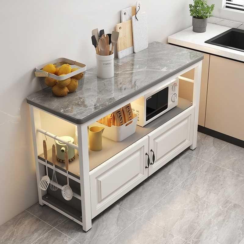 厨房切菜桌置台物用架多功能岩板切菜台置物柜JOD操作台吧桌家料