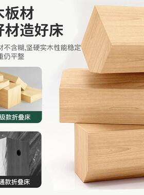 简易床实木床板出房1米5米铁床折叠床单租BZP人用床成人家用12双