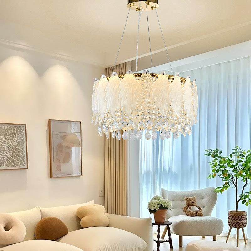 1459新室款客厅吊灯法护式轻奢大气高档眼高显指主卧餐厅玻水晶璃,家装灯饰光源,智能吊灯,淘宝优惠券,粉丝福利购,淘宝优惠卷