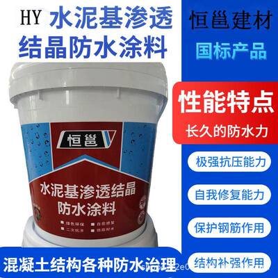 广西水泥基渗透结型防水涂料DP晶S永凝无27力机材料高液强渗透持