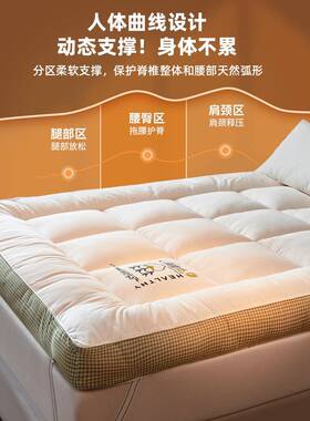 加厚大人纤生维床垫软垫POZ褥子租房专用学宿豆舍单家用卧室垫被