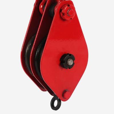 双轮滑车钢重吊起环型程厂家现货工程丝绳轴套吊钩型工828专用