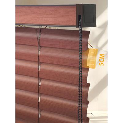 木纹铝合百叶窗帘室202仿5新款卫生间遮挡帘卧遮光遮F79SHMM9阳升