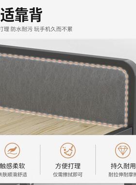 办公室RLU叠易床单人床简家用午休成人午睡加固铁架木双人折折叠