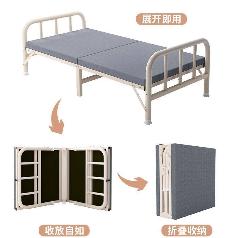 家用折叠床单人床出租屋铁床办公室午休午睡宿舍简易床小床木板床