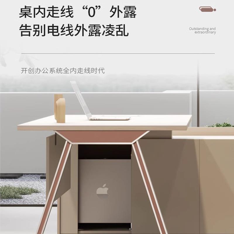 老板桌椅组合简约现代轻奢极简1.6米1.8米时尚女主管经理办公桌