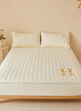 新款棉夹棉件加厚床笠单防滑席全梦思床垫保护套棉罩床24/2/19b单