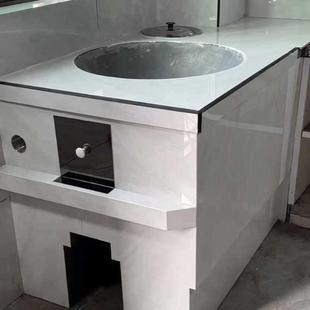 ?厨房柴火灶304不锈钢Fh($pb*^门加发财灶门无门火烟省灶门挡火挡