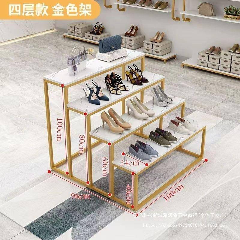 多功落地式四层能室多内肉花架置物DHA架阶梯式花店展加示宽