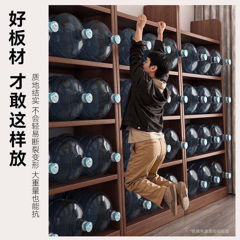 实木书架家用收架厅简易客学生无品牌/书柜中古风梯形储物纳架落