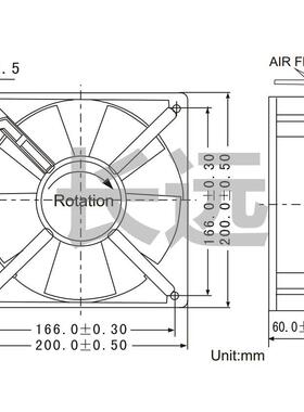 轴流机业MQ20060HBL20V2交流工大功率铭权0.风38A散热无品牌/风扇