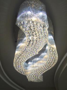 现代灯WDH简约ed客厅吸顶灯椭圆大店型酒工程灯奢华卧室l水晶餐厅