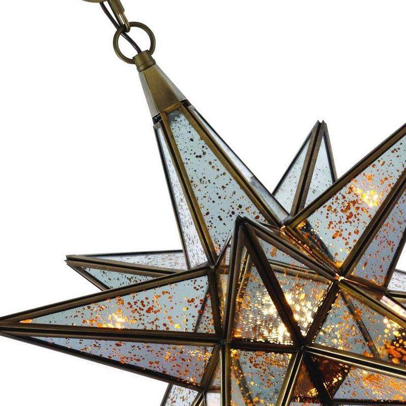 全铜个美式仿星星餐吊灯新10中式复古厅酒古吧菜馆电镀玻璃工业风,家装灯饰光源,智能吊灯,淘宝优惠券,粉丝福利购,淘宝优惠卷