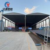 VRX户外蓬电动雨棚车厂房仓球储推拉篮场泳间池遮阳防雨