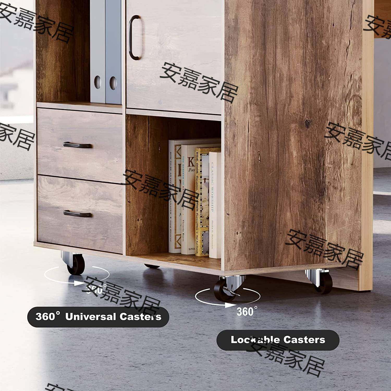 木件文件柜2抽屉A/信移动向横文件柜4NNL办公桌下办公柜打印机架,商业/办公家具,办公储物柜,淘宝优惠券,粉丝福利购,淘宝优惠卷